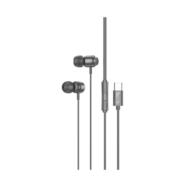 Проводные наушники-гарнитура вакуумные Hoco M122 Type-C (Чёрный)