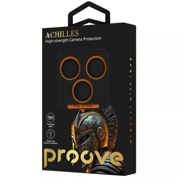 Защитное стекло на камеру Achilles Full camerа Apple iPhone 17 Pro (Orange)