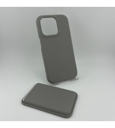 Чохол iLera Napa Leather для Apple iPhone 15 Pro + Шкіряний гаманець для iPhone ..