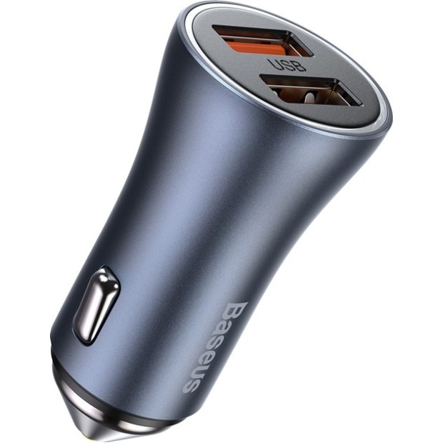 Baseus Golden Contactor Pro 40W 2USB (Gray) CCJD-A0G Car Charger Adapter