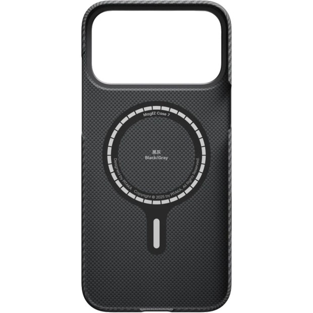 Накладка Pitaka Ultra-Slim Case Twill Apple iPhone 17 Pro (Black / Grey)