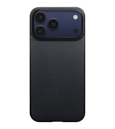 Чохол Pitaka Ultra-Slim Case Twill для Apple iPhone 17 Pro (Чорний  /  Сірий)