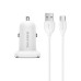 Borofone BZ12 Power Adapter + Type-C Cable (White)