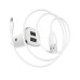 Borofone BZ12 Power Adapter + Type-C Cable (White)