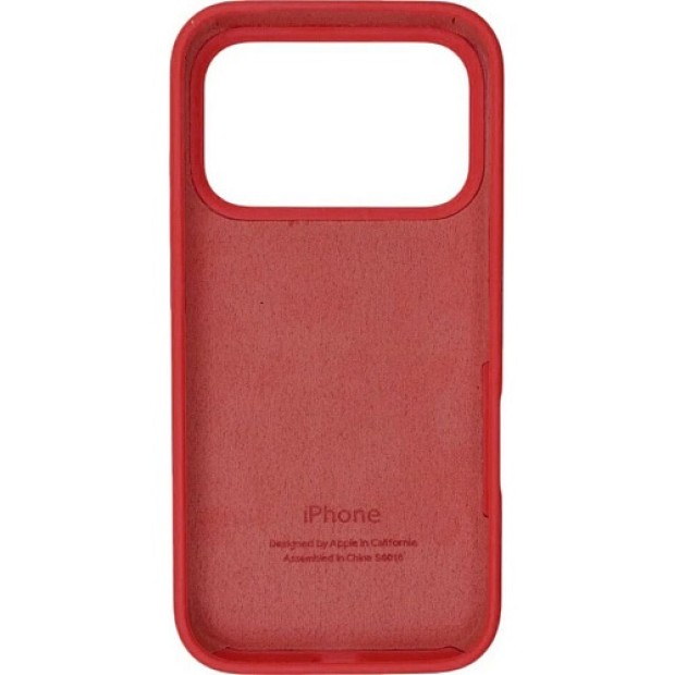 Силіконовий оригінальний чохол круглої форми для Apple iPhone 17 Pro (05) Product RED.