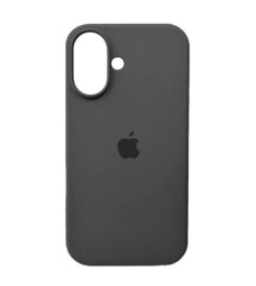 Силіконовий оригінальний круглий чохол Apple iPhone 17 (19) темно-сірий