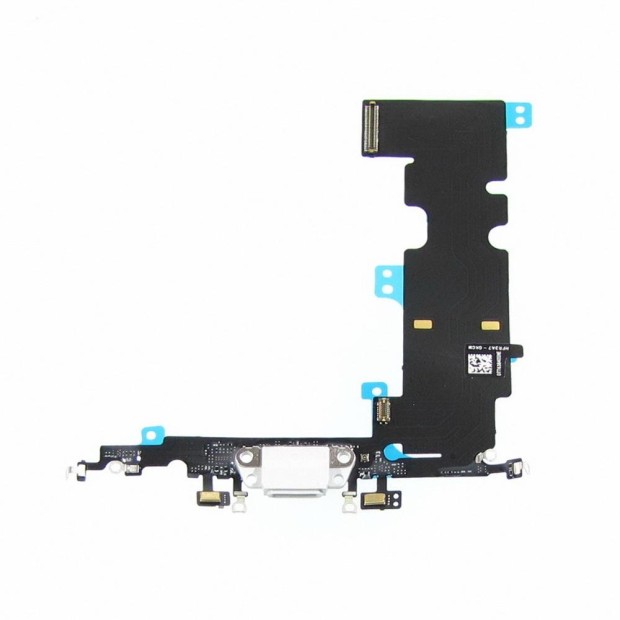 Шлейф для Apple iPhone 8 Plus із сірим роз'ємом живлення, з мікрофоном