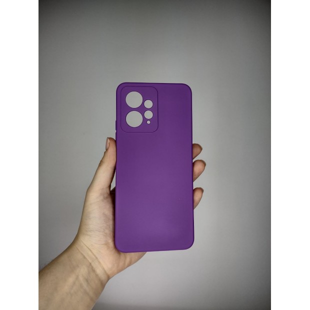 Силіконовий оригінальний 360-чохол для Xiaomi Redmi Note 12 4G (ShutCam) (Бузковий)