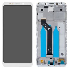 Дисплейний модуль Xiaomi Redmi 5 Plus (білий) з рамкою