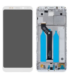 Дисплейний модуль Xiaomi Redmi 5 Plus (білий) з рамкою