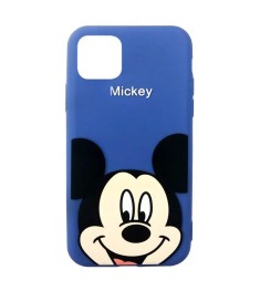 Силикон Disney Mickey Apple iPhone 11 Pro Max (Тёмно-синий)