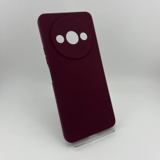 Силікон Original Xiaomi Redmi A3 (ShutCam) (Бордовий)