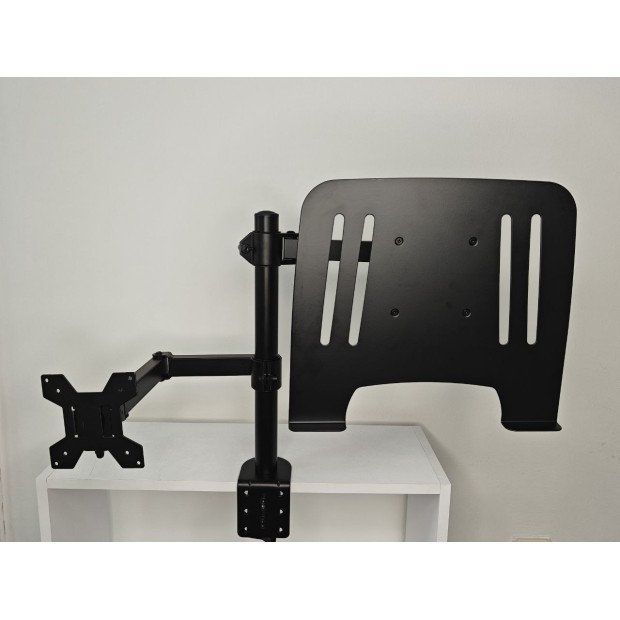 Настольный держатель-кронштейн для монитора и ноутбука M074 (Чёрный)