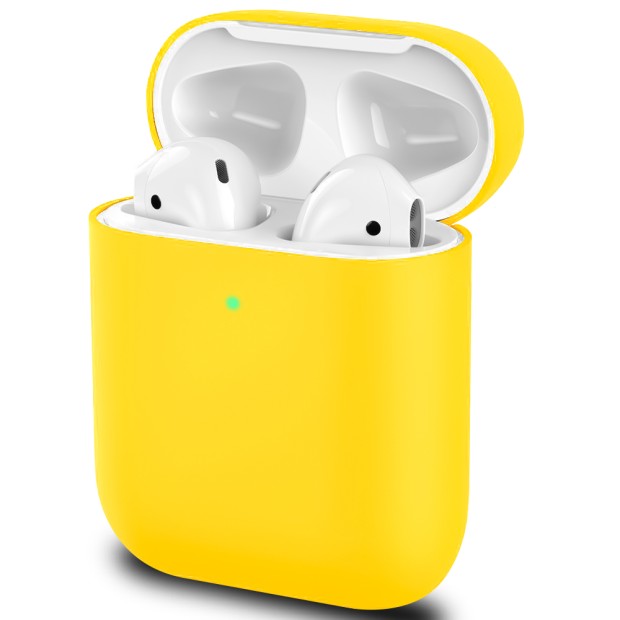 Чохол для навушників Slim Case Apple AirPods (13) Жовтий