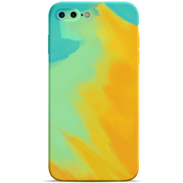 Силикон WAVE Watercolor Case iPhone 7 Plus / 8 Plus (yellow/dark green)