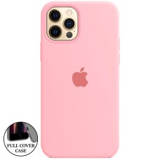 Силіконовий оригінальний круглий чохол для Apple iPhone 12 Pro Max (36) Candy Pink