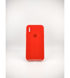 Чохол Original Square RoundCam для Apple iPhone X / XS, Силікон, червоний (05)
