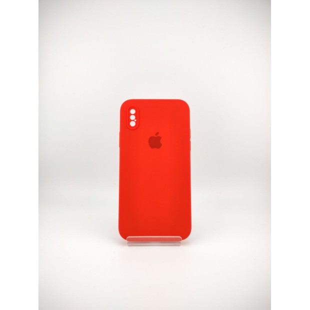 Чохол Original Square RoundCam для Apple iPhone X / XS, Силікон, червоний (05)