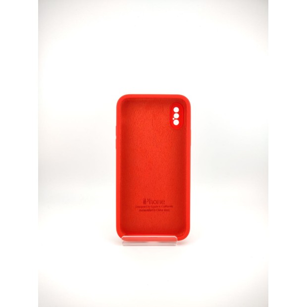 Чохол Original Square RoundCam для Apple iPhone X / XS, Силікон, червоний (05)