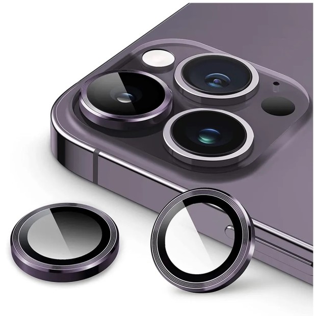 Защитное стекло на камеру Metal Armor Apple iPhone 15 Pro / 15 Pro Max Dark Purple