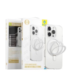 Чохол Blueo Crystal 360 з поворотною підставкою та MagSafe для Apple iPhone 16 P..