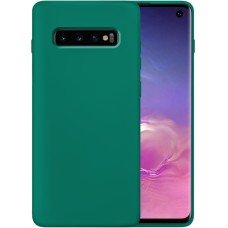 Силіконовий оригінальний чохол 360 для Samsung Galaxy S10 Plus (Темно-зелений)