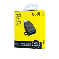 OTG-перехідник Budi M8J151 (DC151B) (USB3.0 - Type-C) (Чорний) U