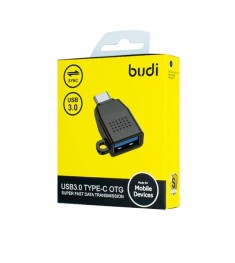 OTG-перехідник Budi M8J151 (DC151B) (USB3.0 - Type-C) (Чорний) U