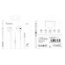 Wired earphones headset Hoco M101 Crystal Joy (White)