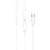 Wired earphones headset Hoco M101 Crystal Joy (White)