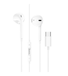Wired earphones headset Hoco M101 Crystal Joy (White)