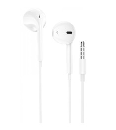 Wired earphones headset Hoco M101 Crystal Joy (White)