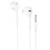 Wired earphones headset Hoco M101 Crystal Joy (White)