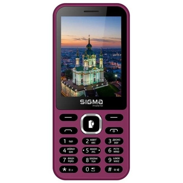 Мобільний телефон Sigma X-style 31 Power Type-C (Фіолетовий)(Уцінка 2 категорія)