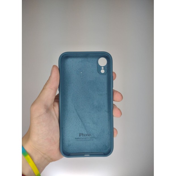 Силіконовий оригінальний чохол RoundCam для Apple iPhone XR (39) Космос Синій