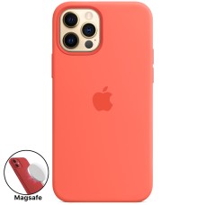 Силикон Original MagSafe Case Apple iPhone 12 Pro Max (Pink Citrus)
