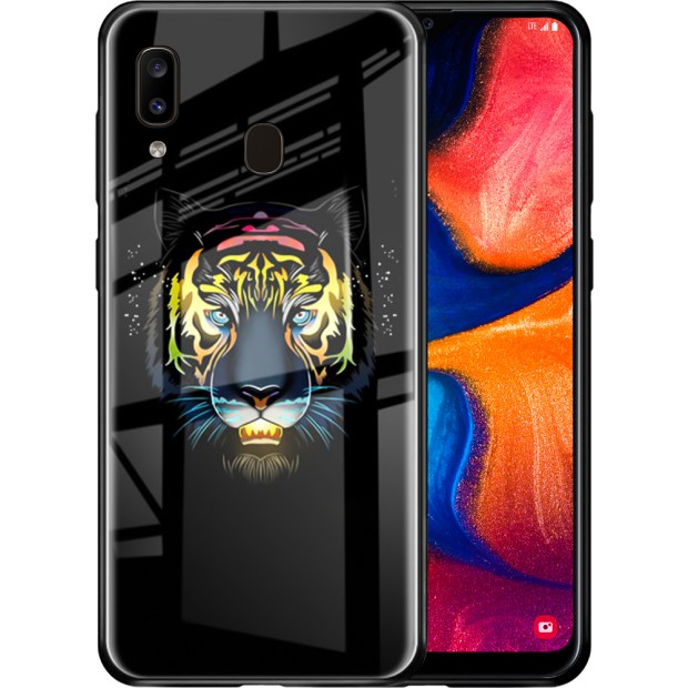 Накладка Luminous Glass Case Samsung A20 / A30 (2019) (Tiger)