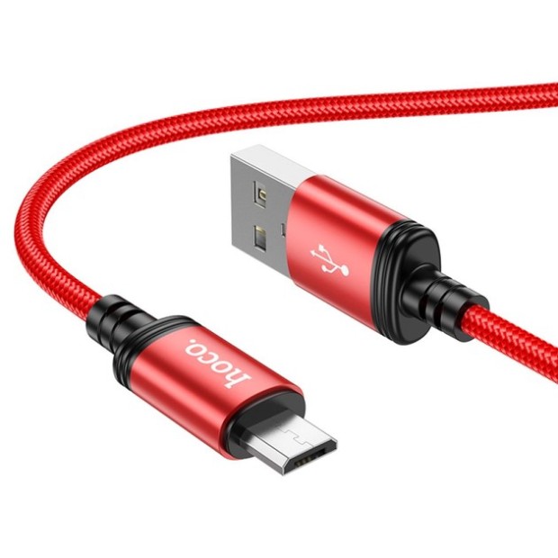 USB-кабель Hoco X89 PD 2.4A (1m) (MicroUSB) (Красный)