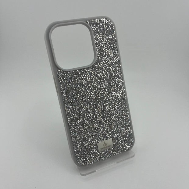 Чохол Bling World Rock Diamond iPhone 15 Pro (Білий Титан)