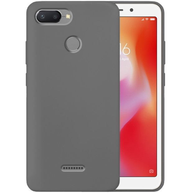 Силіконовий Original 360 чохол для Xiaomi Redmi 6 (Темно-сірий)
