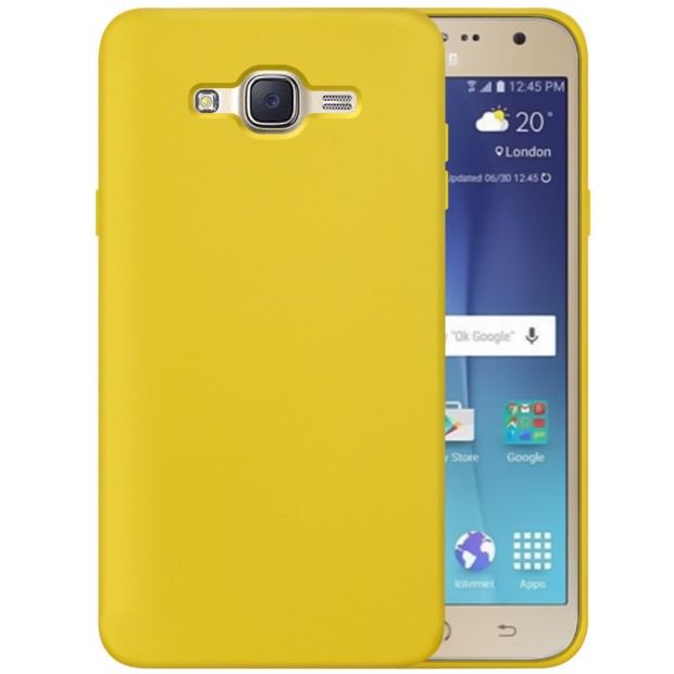 Силикон Original 360 Case Samsung Galaxy J7 (2015) J700 (Жёлтый)