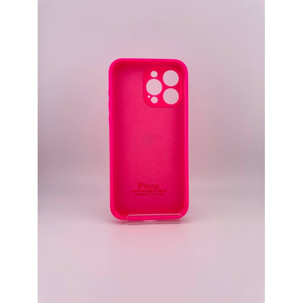 Силіконовий оригінальний чохол RoundCam для Apple iPhone 15 Pro Max (31) Barbie Pink
