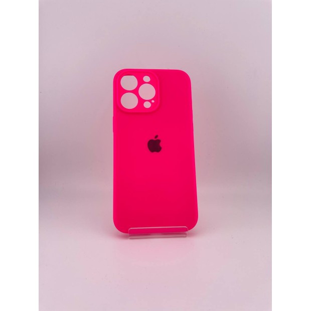 Силикон Original RoundCam Case Apple iPhone 15 Pro Max (31) Barbie Pink