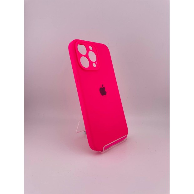 Силіконовий оригінальний чохол RoundCam для Apple iPhone 15 Pro Max (31) Barbie Pink