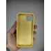 Силіконовий оригінальний чохол круглої форми для Apple iPhone 13 (13) Жовтий