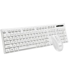 Клавиатура беспроводная XO KB-02 + мышь (Белый)