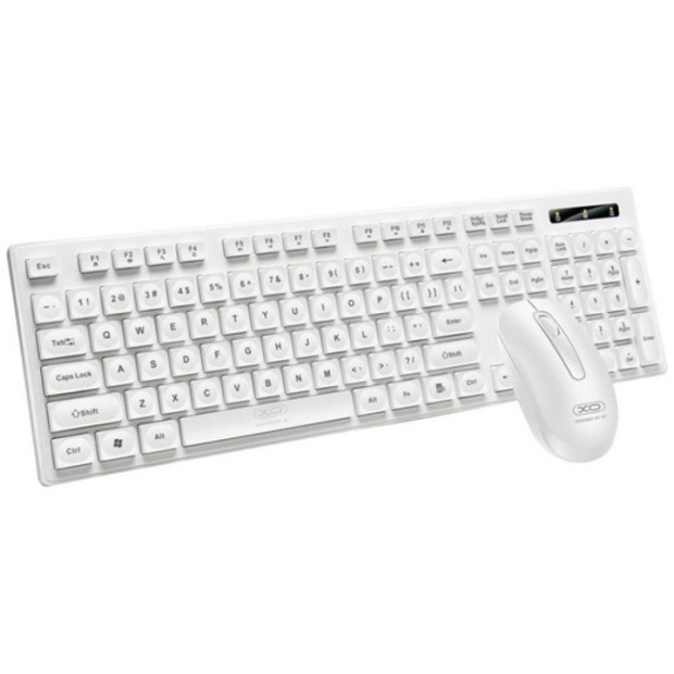 Клавиатура беспроводная XO KB-02 + мышь (Белый)