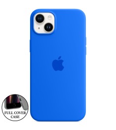 Силіконовий оригінальний чохол круглої форми для Apple iPhone 14 Plus (12) в кол..