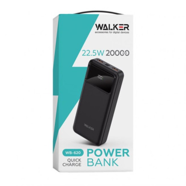 Повербанк Walker WB-620 22.5W 20000mAh (Чорний).