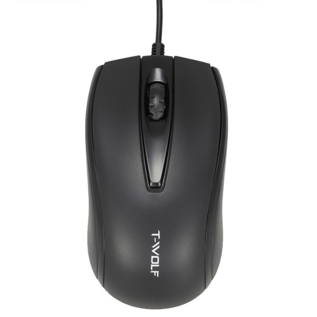 Миша провідна T-Wolf V13 (Чорний)